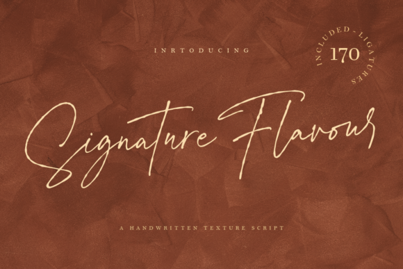 Signature Flavour Font Signature Flavour Font Poster 1
