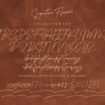 Signature Flavour Font Poster 17