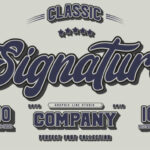 Signature Trio Font Poster 1