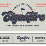 Signature Trio Font Poster 2