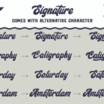 Signature Trio Font Poster 3