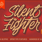 Silent Fighter Font Poster 1