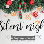 Silent Night Duo Font Poster 1