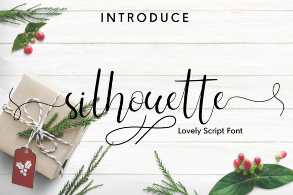Silhouette Font Poster 1