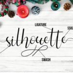 Silhouette Font Poster 2