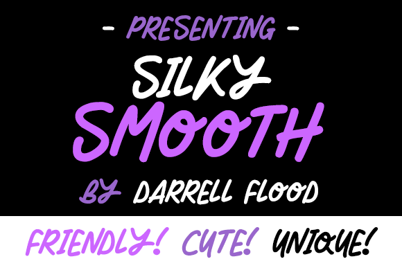 Silky Smooth Font Poster 1