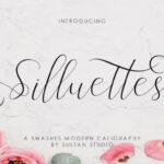 Silluettes Font Poster 1