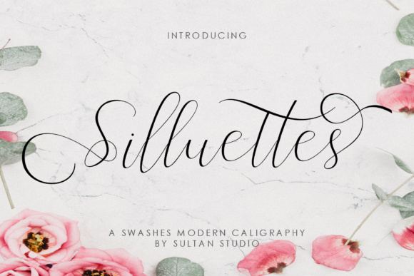 Silluettes Font Poster 1