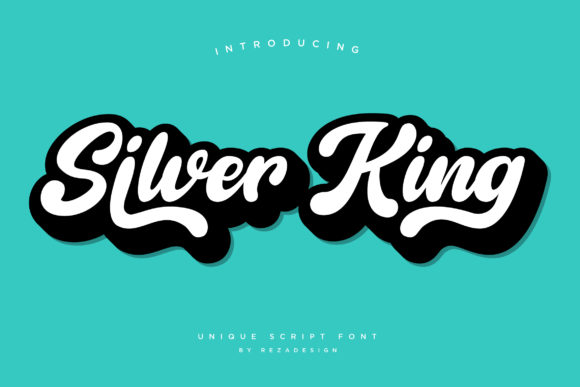 Silver King Font Poster 1