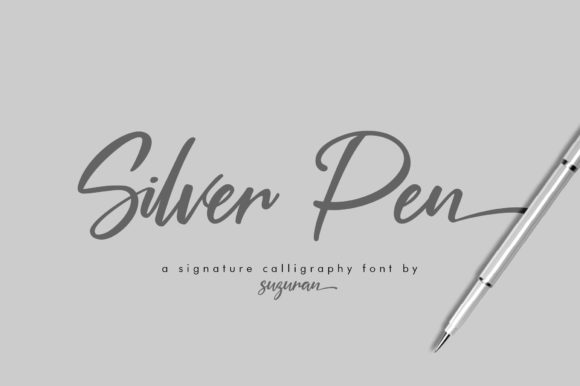 Silver Pen Script Font