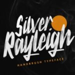 Silver Rayleigh Font Poster 1