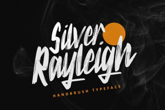 Silver Rayleigh Font Poster 1
