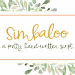 Simbaloo Font Poster 1