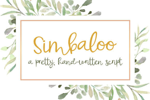 Simbaloo Font Poster 1