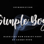 Simple Boy Font Poster 1