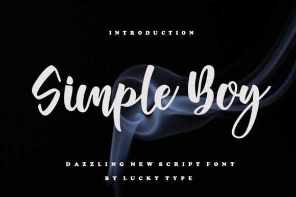 Simple Boy Font Poster 1