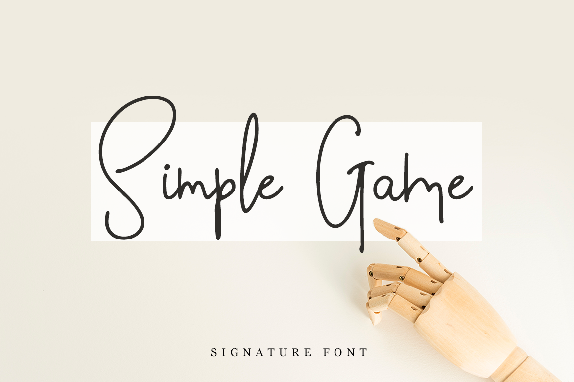 Simple Game Font Poster 1