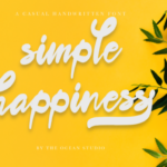 Simple Happiness Font Poster 1