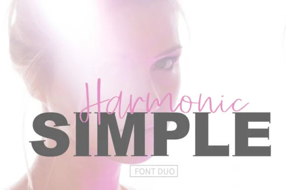 Simple Harmonic Duo Font Simple Harmonic Duo Font Poster 1