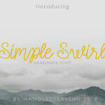 Simple Swirl Family Font Poster 1