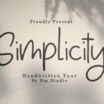 Simplicity Font Poster 1