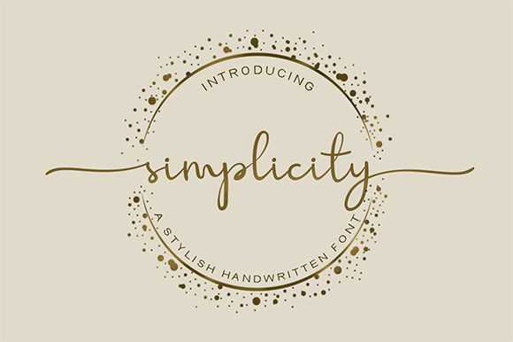 Simplicity Font Poster 1