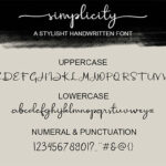 Simplicity Font Poster 9