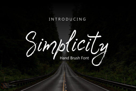 Simplicity Font Poster 1