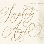 Simplicity Angela Font Poster 1