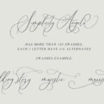 Simplicity Angela Font Poster 12