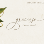 Simplicity Angela Font Poster 8