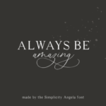 Simplicity Angela Font Poster 10