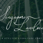 Singapore Landscape Font Poster 2