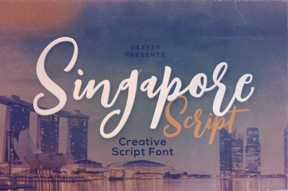 Singapore Script Font Poster 1