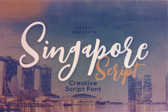 Singapore Script Font Poster 1