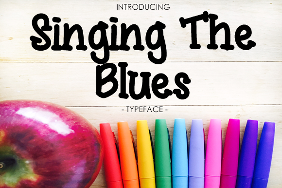 Singing the Blues Font Poster 1