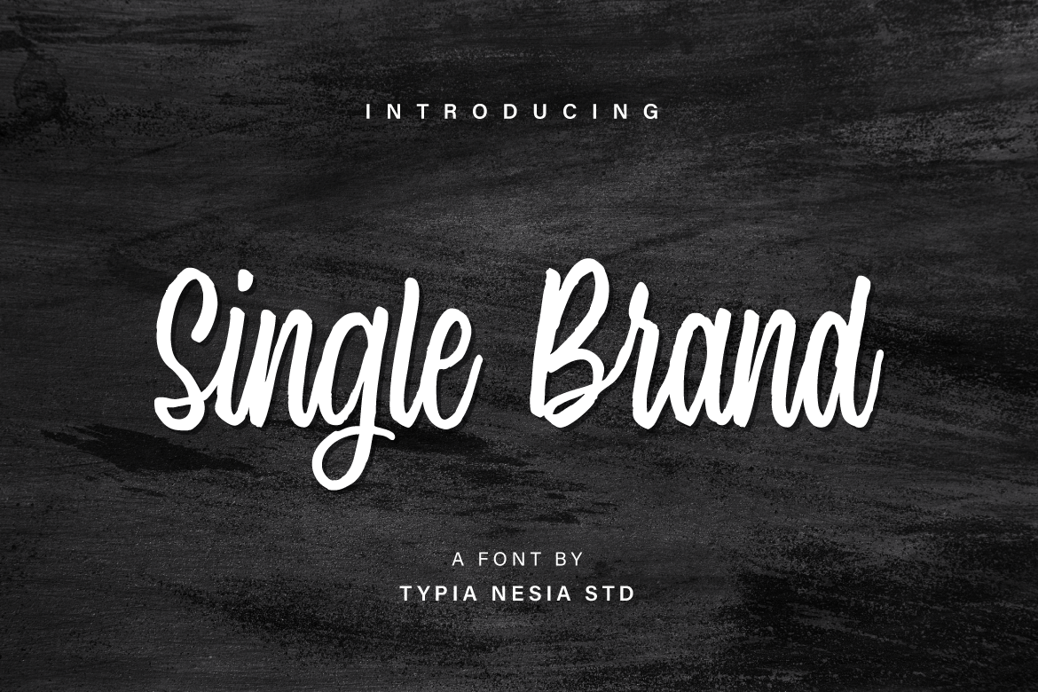 Single Brand Font Poster 1