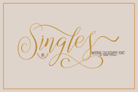 Singles Font Poster 1
