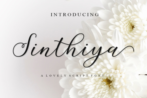 Sinthiya Script Font Poster 1