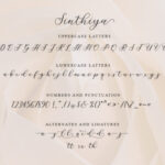 Sinthiya Script Font Poster 6