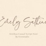 Sinthya Font Poster 7