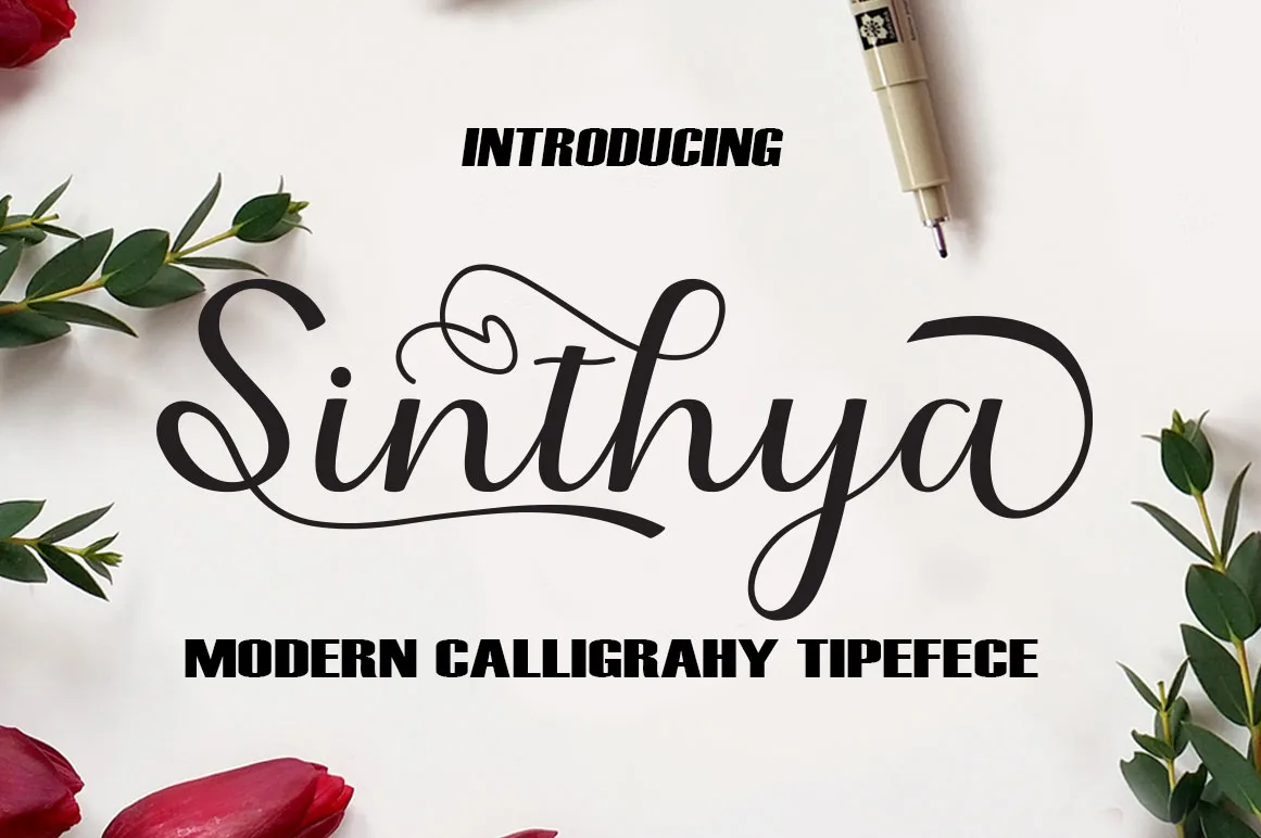 Sinthya Font Sinthya Font Poster 1