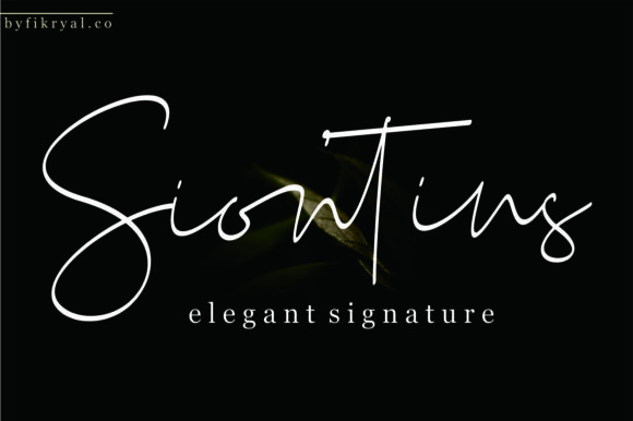 Siontins Font Poster 1