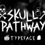 Skull Pathway Font Poster 1