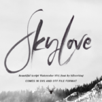 Sky Love Font Poster 1