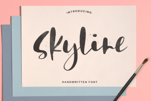 Skyline Font Poster 1