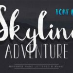 Skyline Adventure Duo Font Poster 1