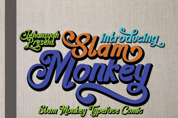 Slam Monkey Font Poster 1