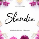 Slandia Font Font Poster 1