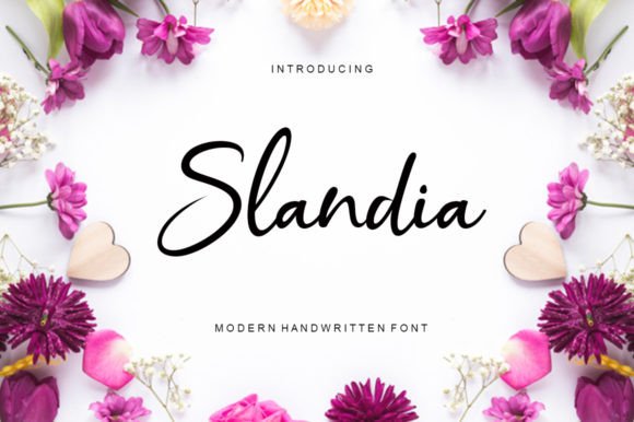 Slandia Font Font Poster 1